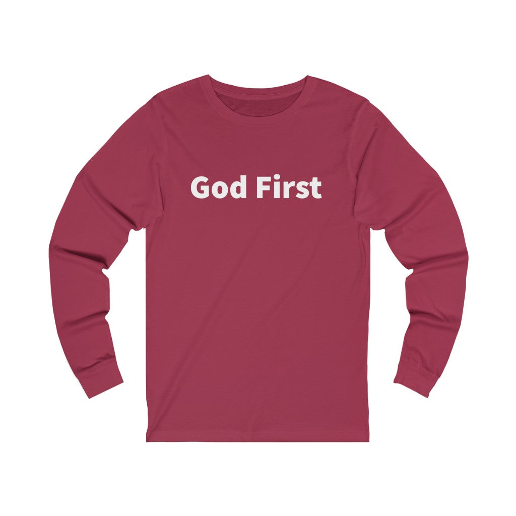 God First Unisex Long Sleeve Tee